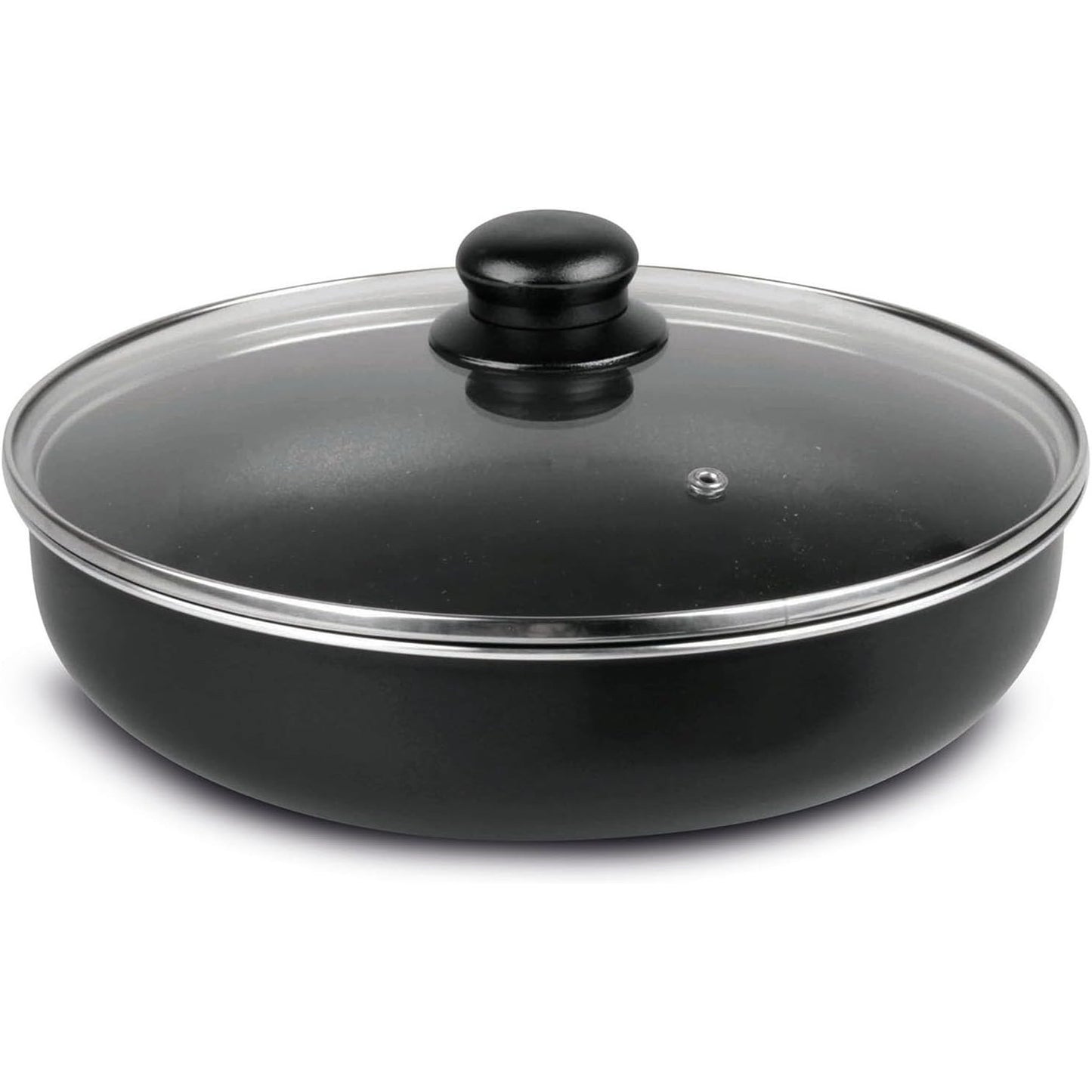 Sitram Aluminium Frying Pan with Removable Handle and Glass Lid