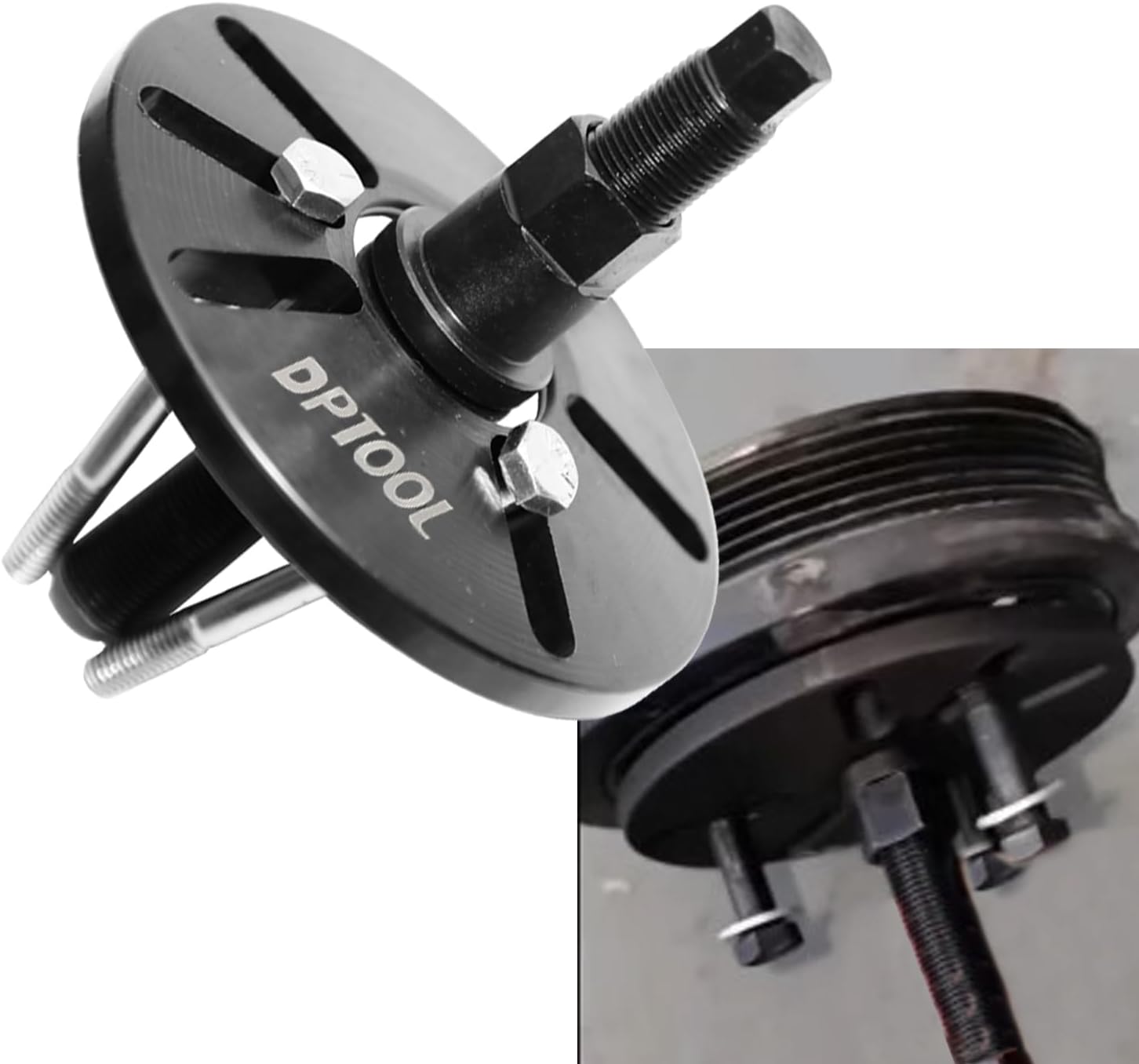 DPTOOL Heavy-Duty Harmonic Balancer Puller Kit with Metric Screws