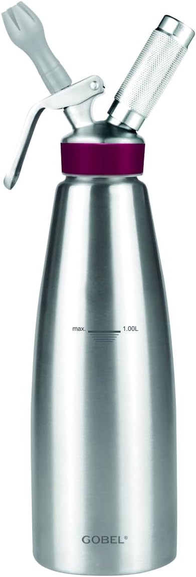 Gobel Professional Stainless Steel Siphon for Creamy Sauces and Espressos