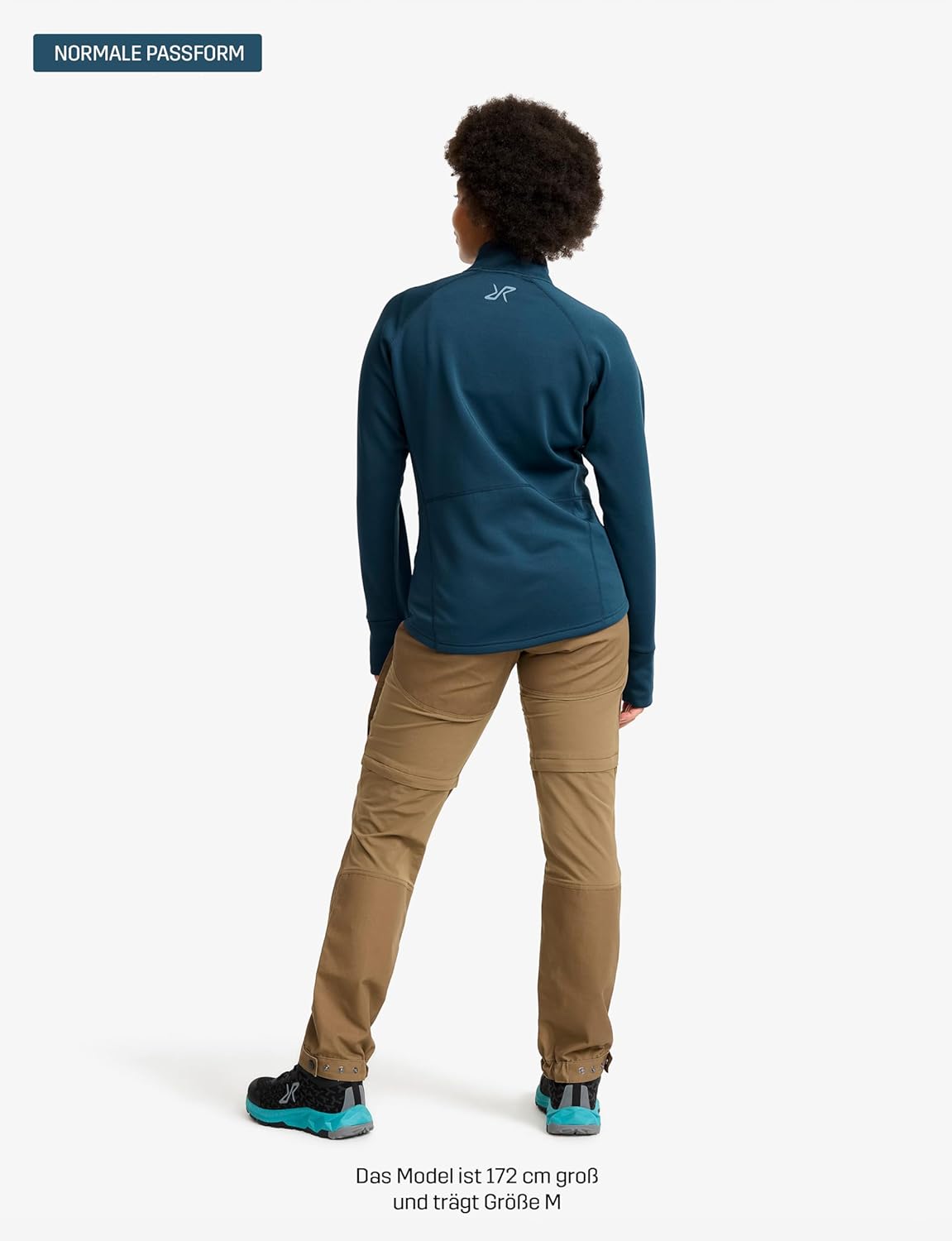 RevolutionRace Women's Evolution Half-Zip Stretch Fleece Jacket Outdoor Performance