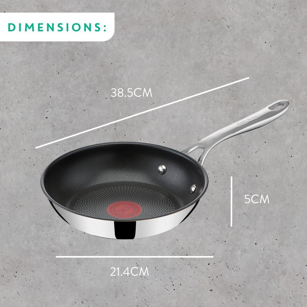Jamie Oliver Tefal 20cm Stainless Steel Frying Pan Thermo-Signal Non-Stick - Gomix Brands Outlet