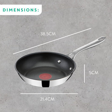 Jamie Oliver Tefal 20cm Stainless Steel Frying Pan Thermo-Signal Non-Stick - Gomix Brands Outlet