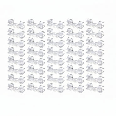 URAQT Cable Clips Pack of 50 Multi-Purpose Self-Adhesive Organizer