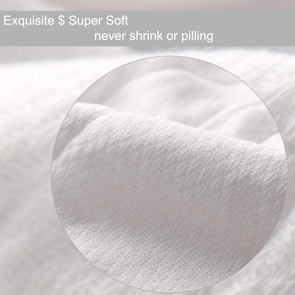 Premium 6-Ply Unbleached Cotton Prefold Cloth Diapers for Babies