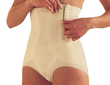 SCUDOTEX Short Mirage Orthopedic Sheath with Hinge, Champagne, Size 2