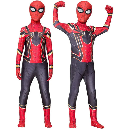 ROOPOL Kids Lycra Superhero Halloween Cosplay Suit - 3D Style Bodysuit for Boys with Accessories - Gomix Brands Outlet