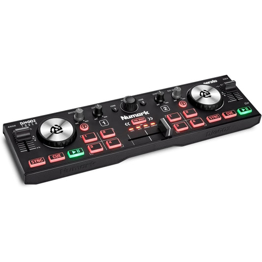 Numark DJ2GO2 Touch Compact Portable DJ Controller with Serato Lite