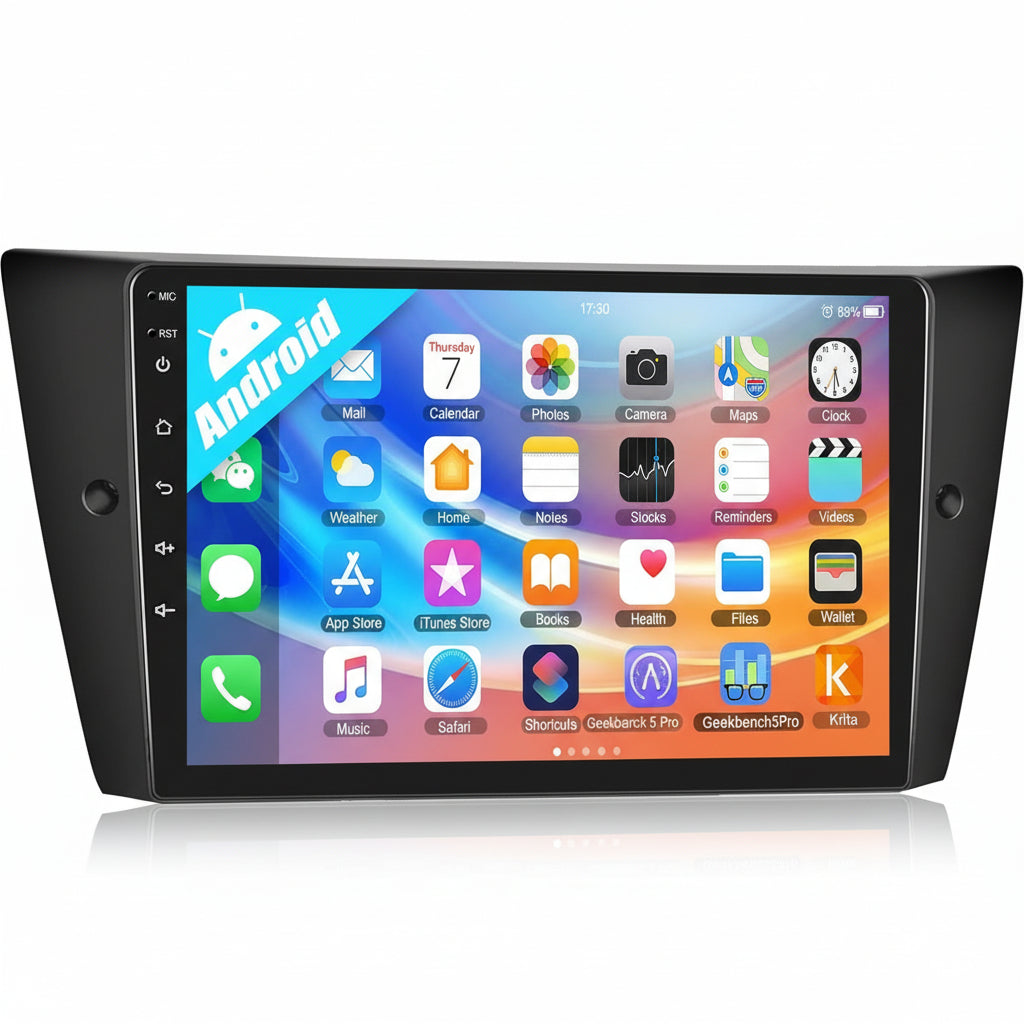 Camecho Android 10 Double Din Car Stereo for BMW E90/E92/E93