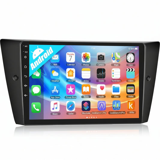 Camecho Android 10 Double Din Car Stereo for BMW E90/E92/E93