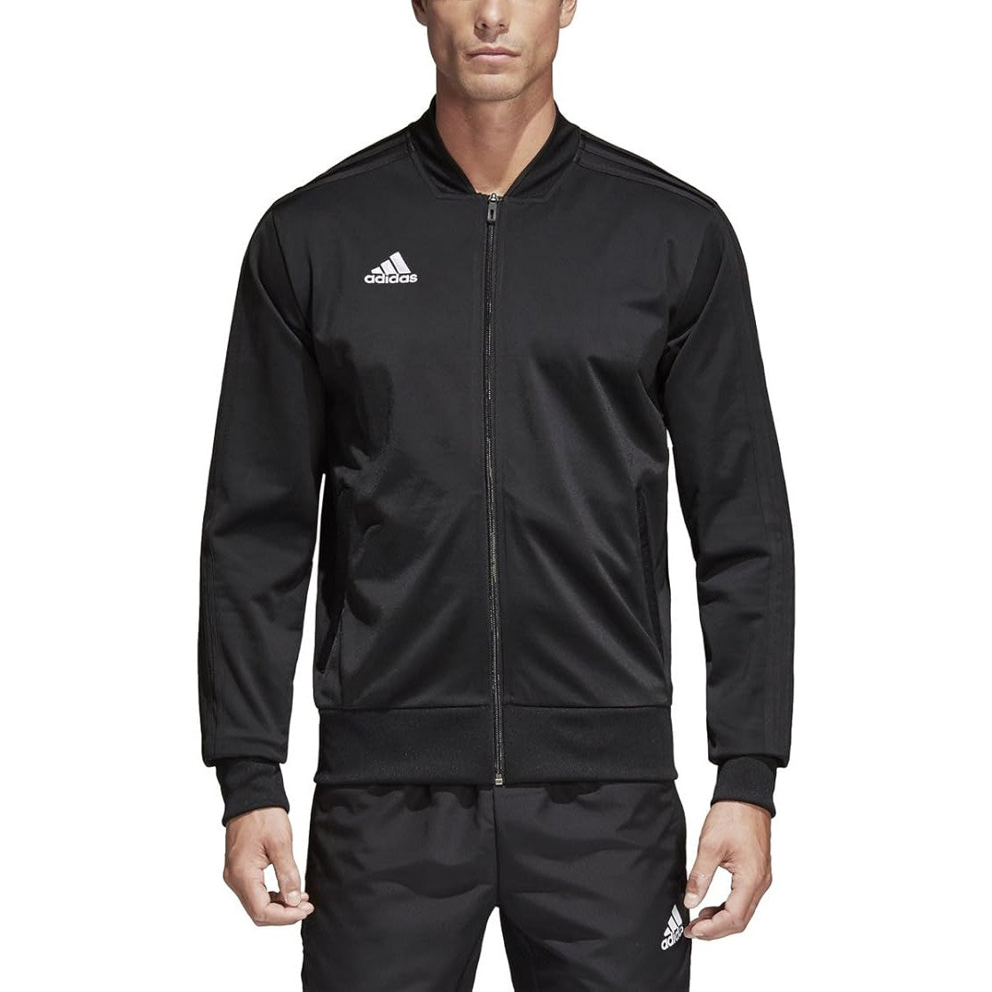 adidas Men's Condivo18 Polyester Track Jacket – Lightweight, Breathable, Sportswear