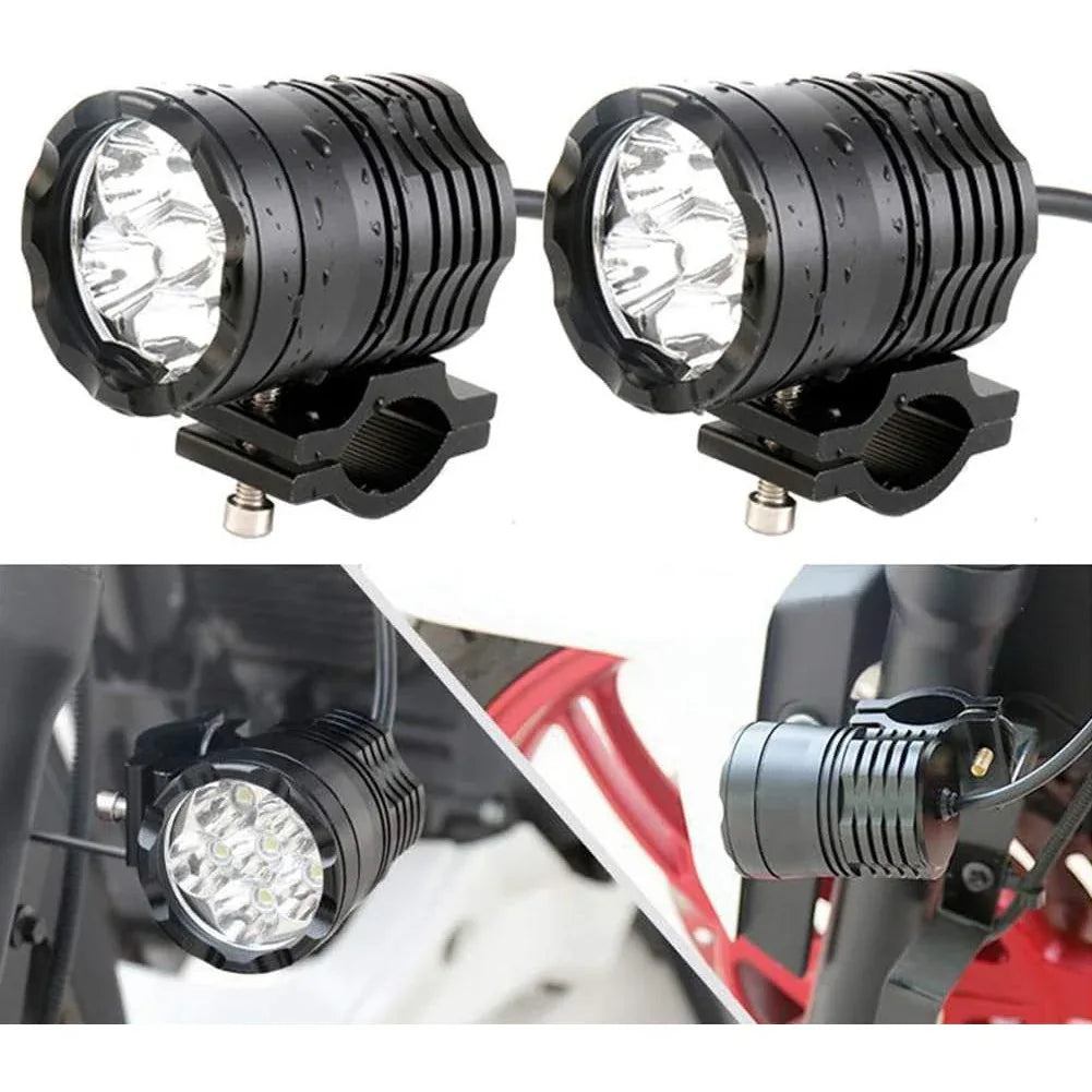 Super Bright 60W Universal LED Motorcycle Spotlight – 12-80V, IP67, 4000LM - Gomix Brands Outlet
