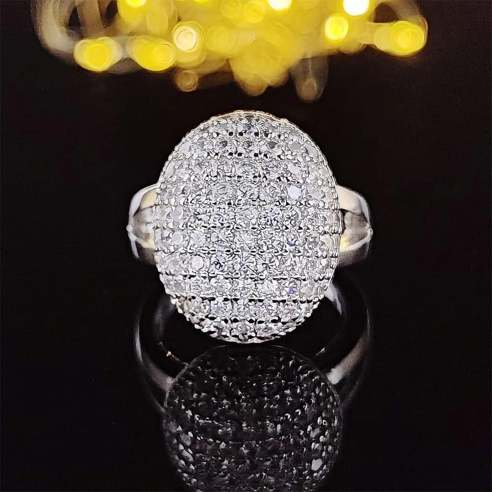 Twilight Bella's Full Drill Sparkling Crystal Band Ring Cubic Zirconia Souvenir