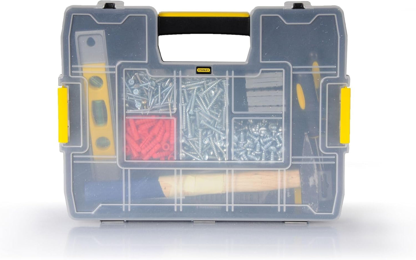 Stanley SortMaster Junior 1-97-483 Compact Organizer: Adjustable Storage for Small Parts