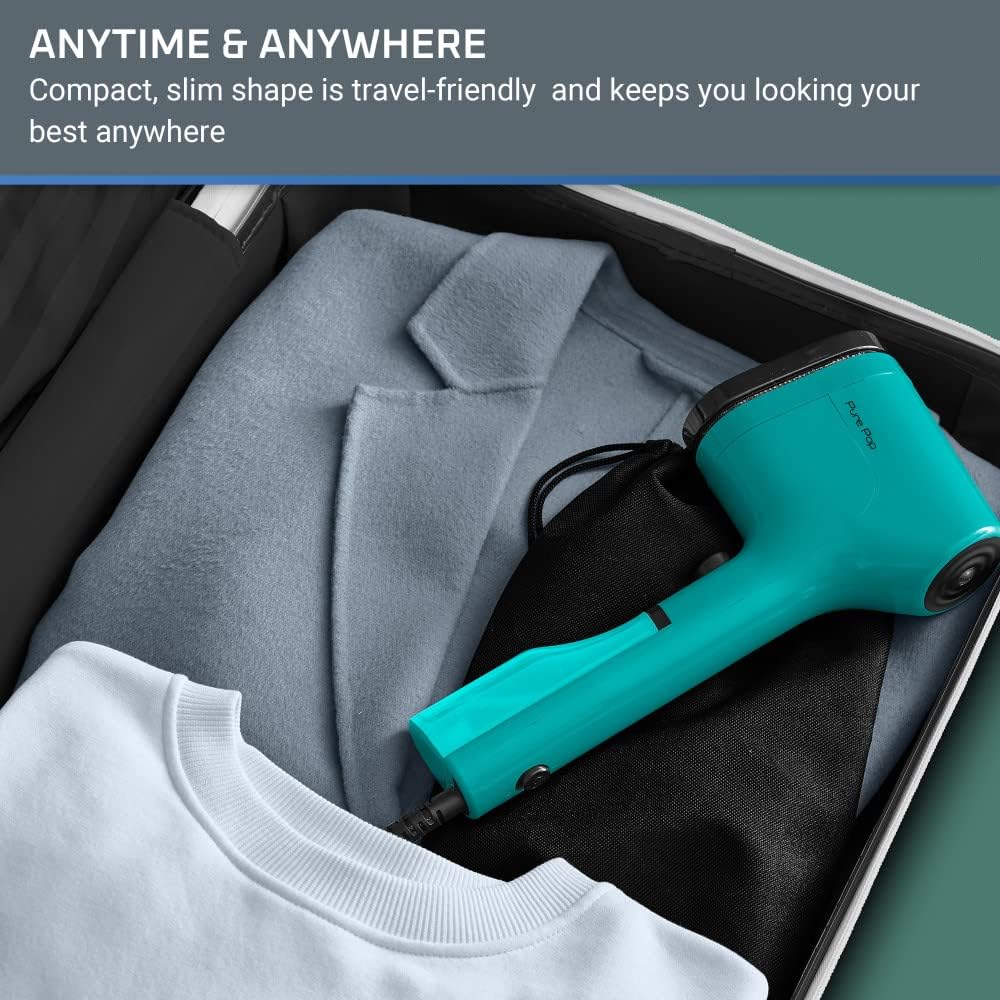 Rowenta PurePop Handheld Garment Steamer 1.5 lb, 15‑Sec Heat‑Up
