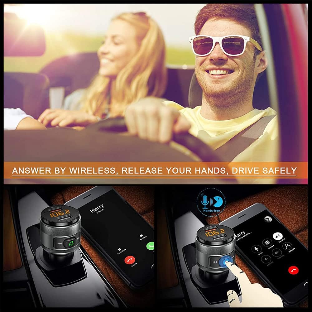 Sarpoer C57 Bluetooth FM Transmitter Car MP3 Player: Hands-Free Calling & USB Charging