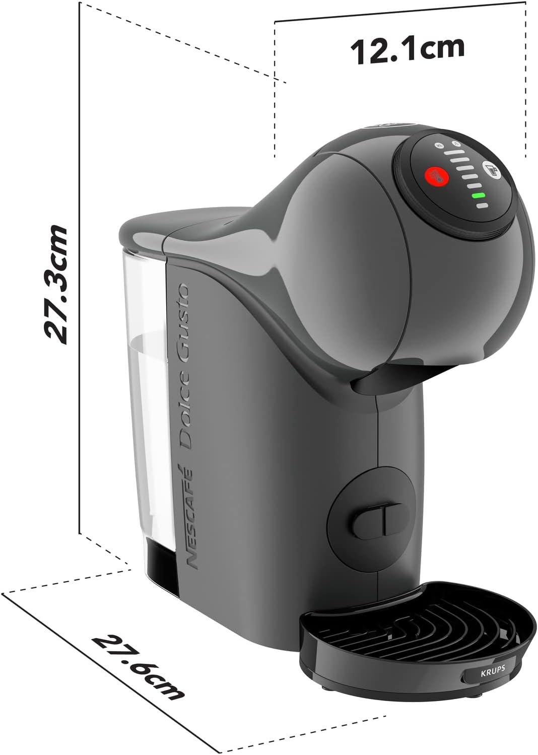 NESCAFÉ Dolce Gusto Genio S Compact 15-Bar Coffee Machine Anthracite