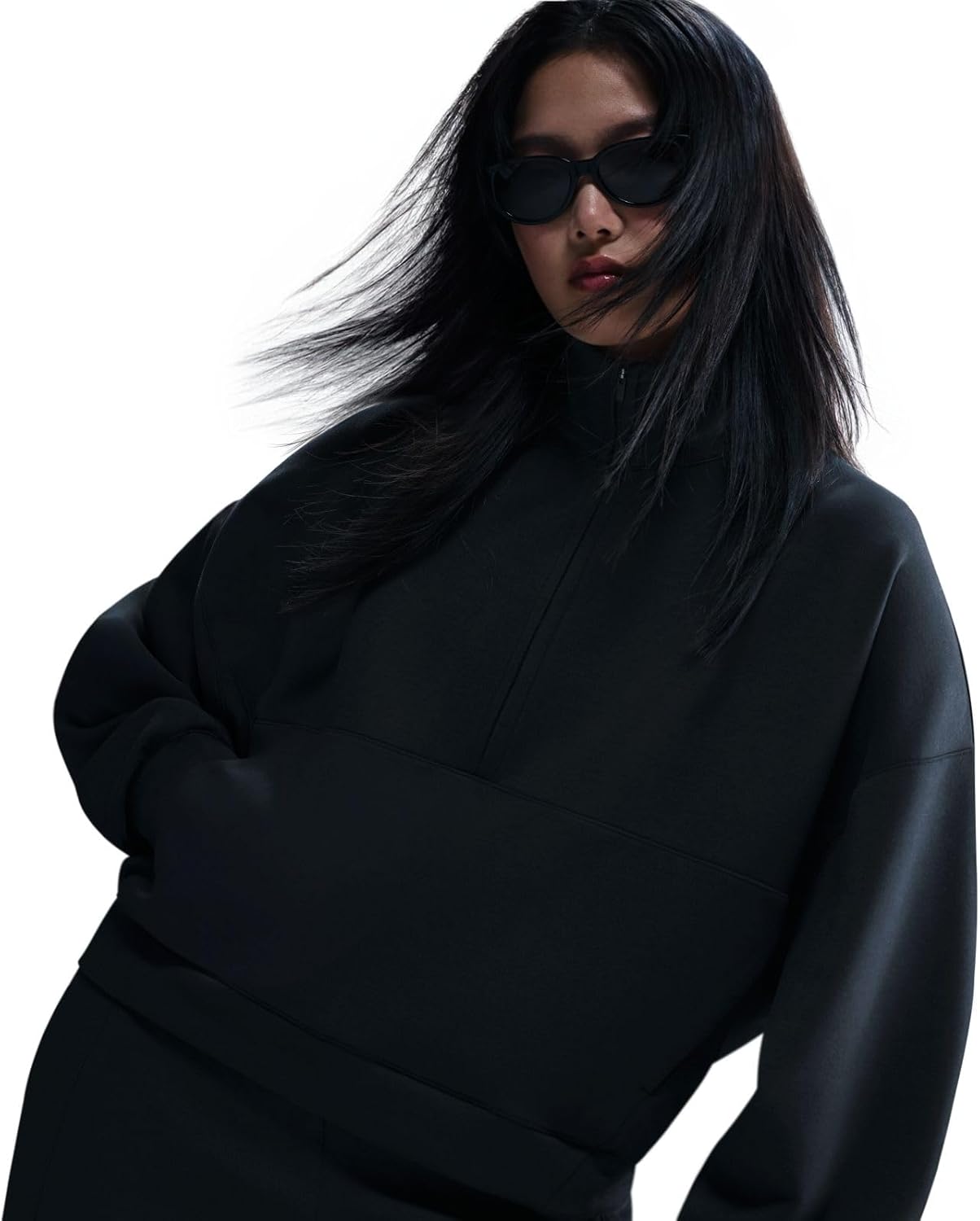 Nike ImpossiblySoft Oversized Dri-FIT Half Zip Top for Women