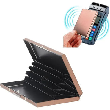 Stainless Steel Credit Card Holder Protector - Gomix Brands Outlet