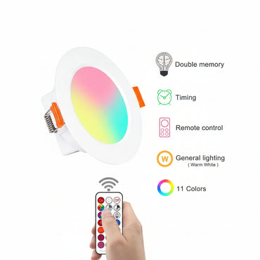 ChangM RGB LED Recessed Spotlight 6x8W Warm White Rotatable - Gomix Brands Outlet