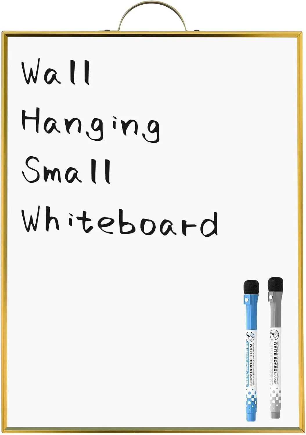 ANLIOTE Magnetic Whiteboard 40x30cm Gold Frame Portable Dry Erase - Gomix Brands Outlet