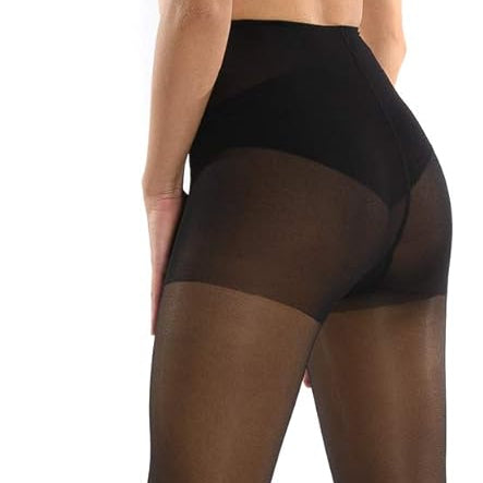 SCUDOTEX 140 Denier Black Compression Tights Size 4