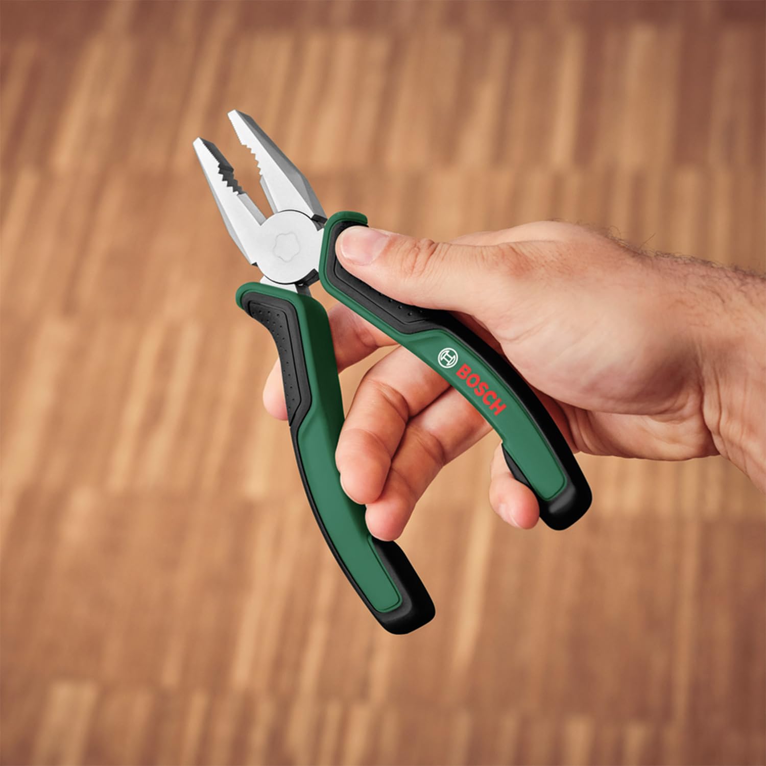 BOSCH 7" Heavy-Duty Combination Pliers – Carbon Steel, Ergonomic Grip