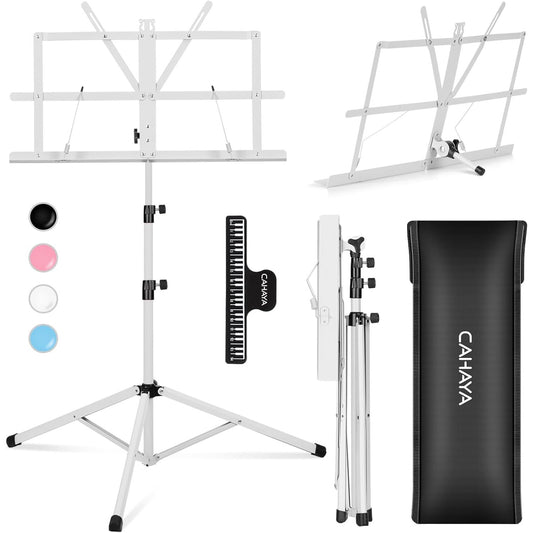 CAHAYA Portable Sheet Music Stand - Lightweight, Adjustable, with Carrying Bag