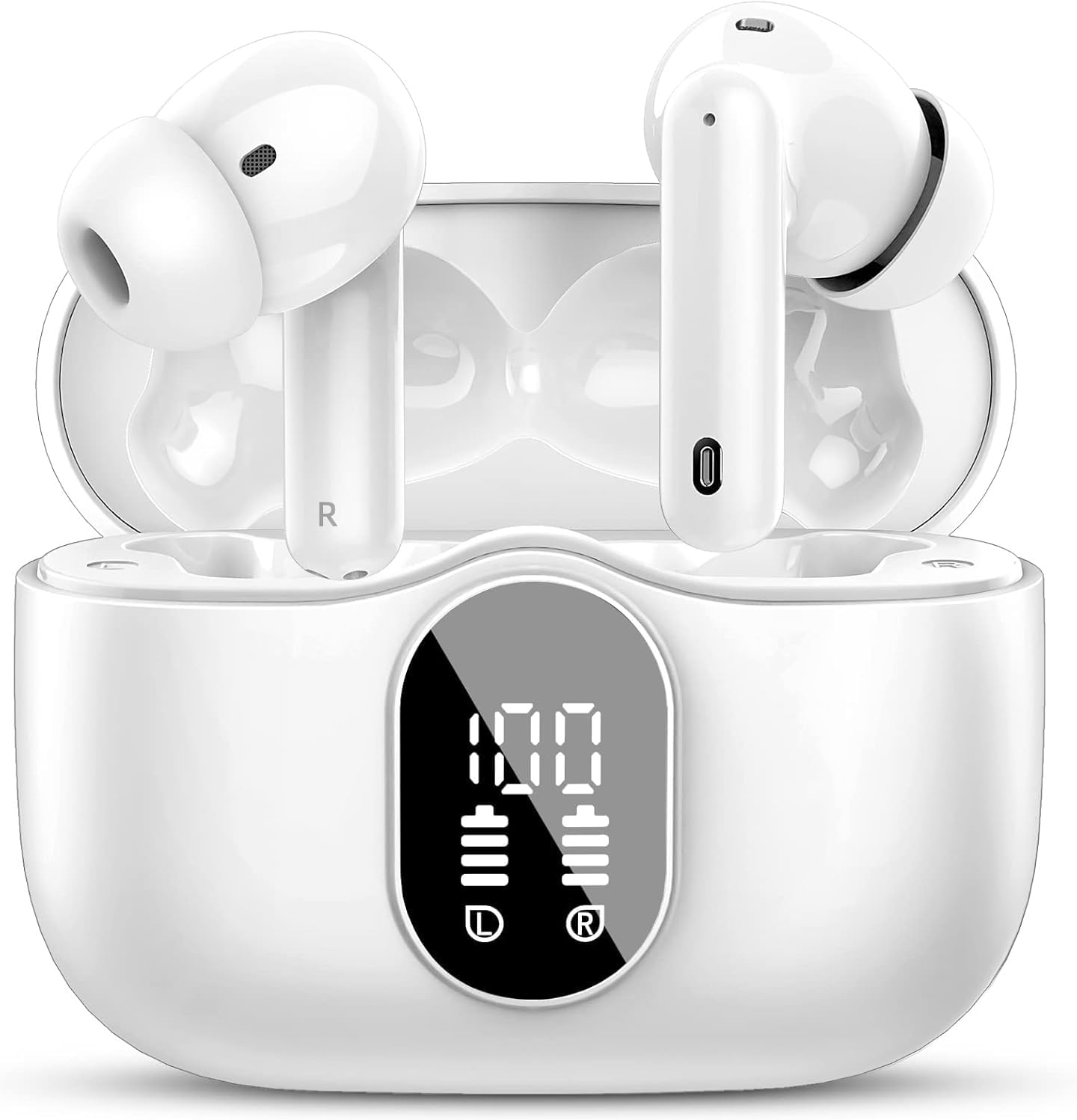 Btootos A90 Pro Wireless Earbuds, LED Display, IP7 Waterproof