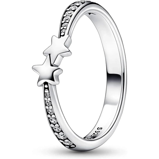 Pandora Moments Star Ring with Clear Cubic Zirconia, Sterling Silver - Gomix Brands Outlet