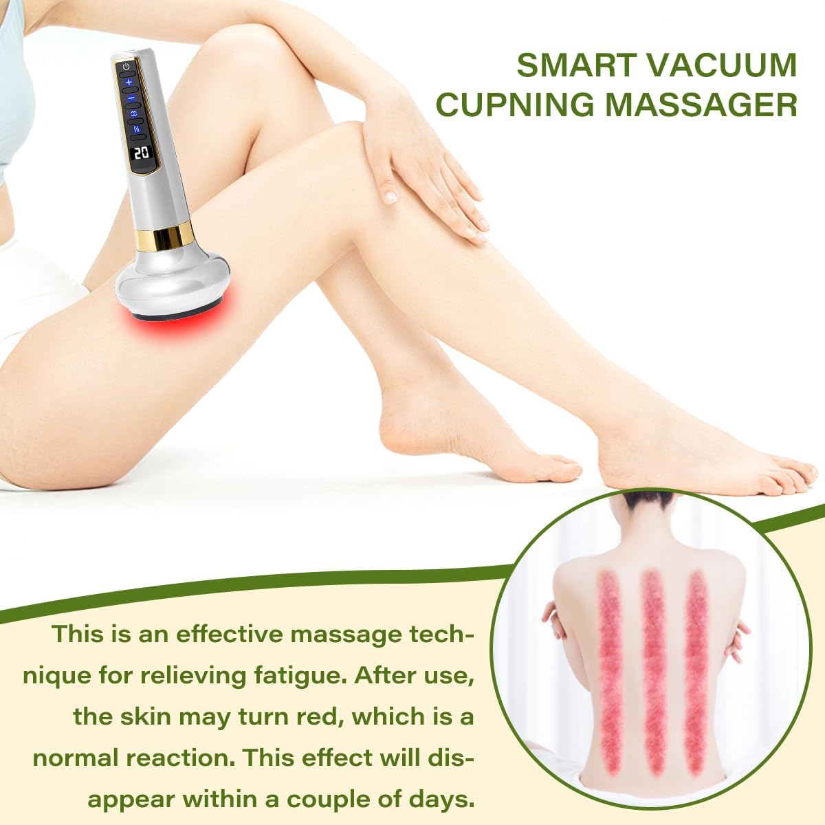 12-Level Intelligent Negative Pressure Cupping Massager – Portable Handheld Fat Reliever