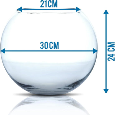 Amtra Crystal Globe 30cm Transparent Fishbowl – Hand‑Blown Glass Aquarium - Gomix Brands Outlet