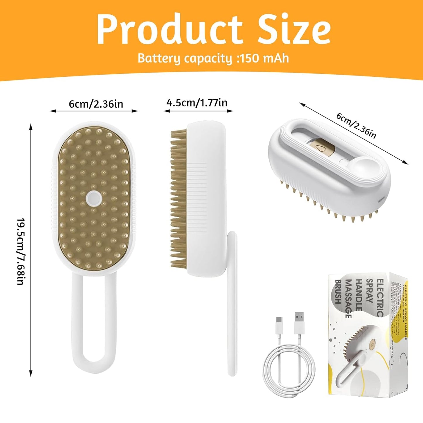 Pet Steam Brush Cleaner