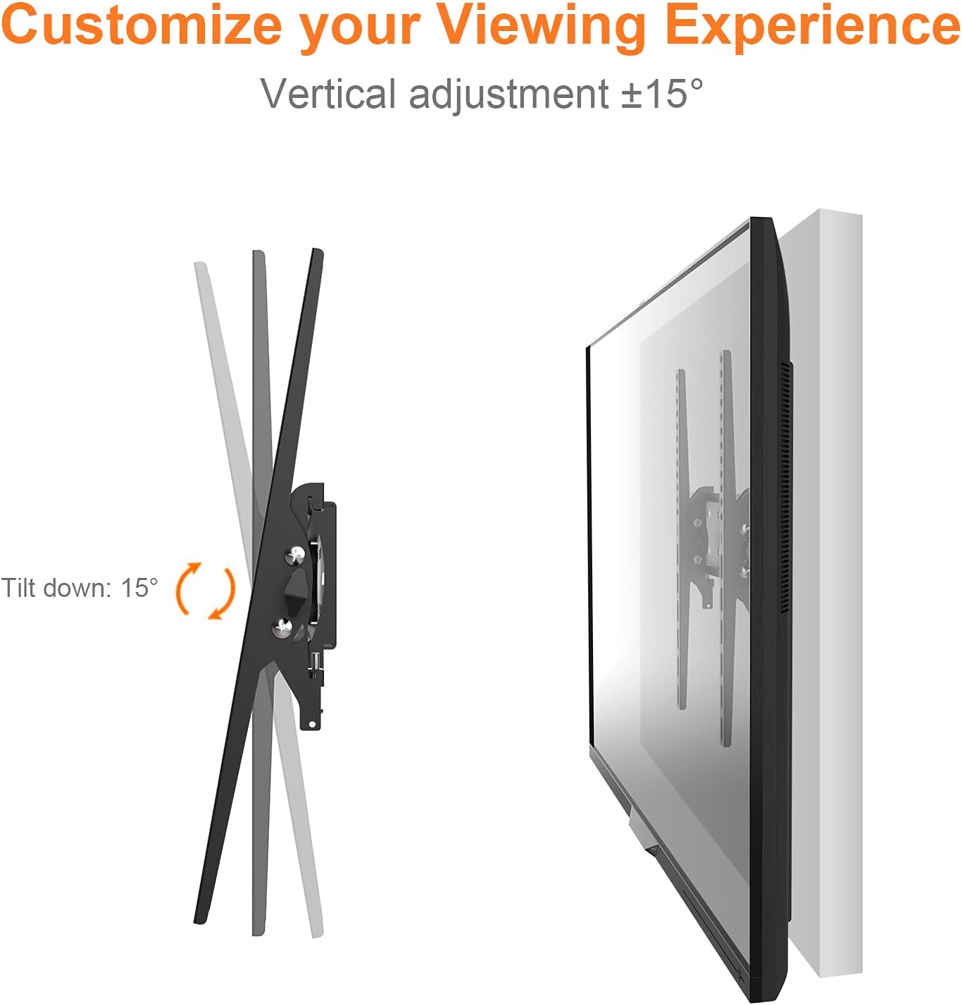 GRIFEMA GB1004-2 TV Wall Mount, 26-55" Flat & Curved, 50 kg Capacity