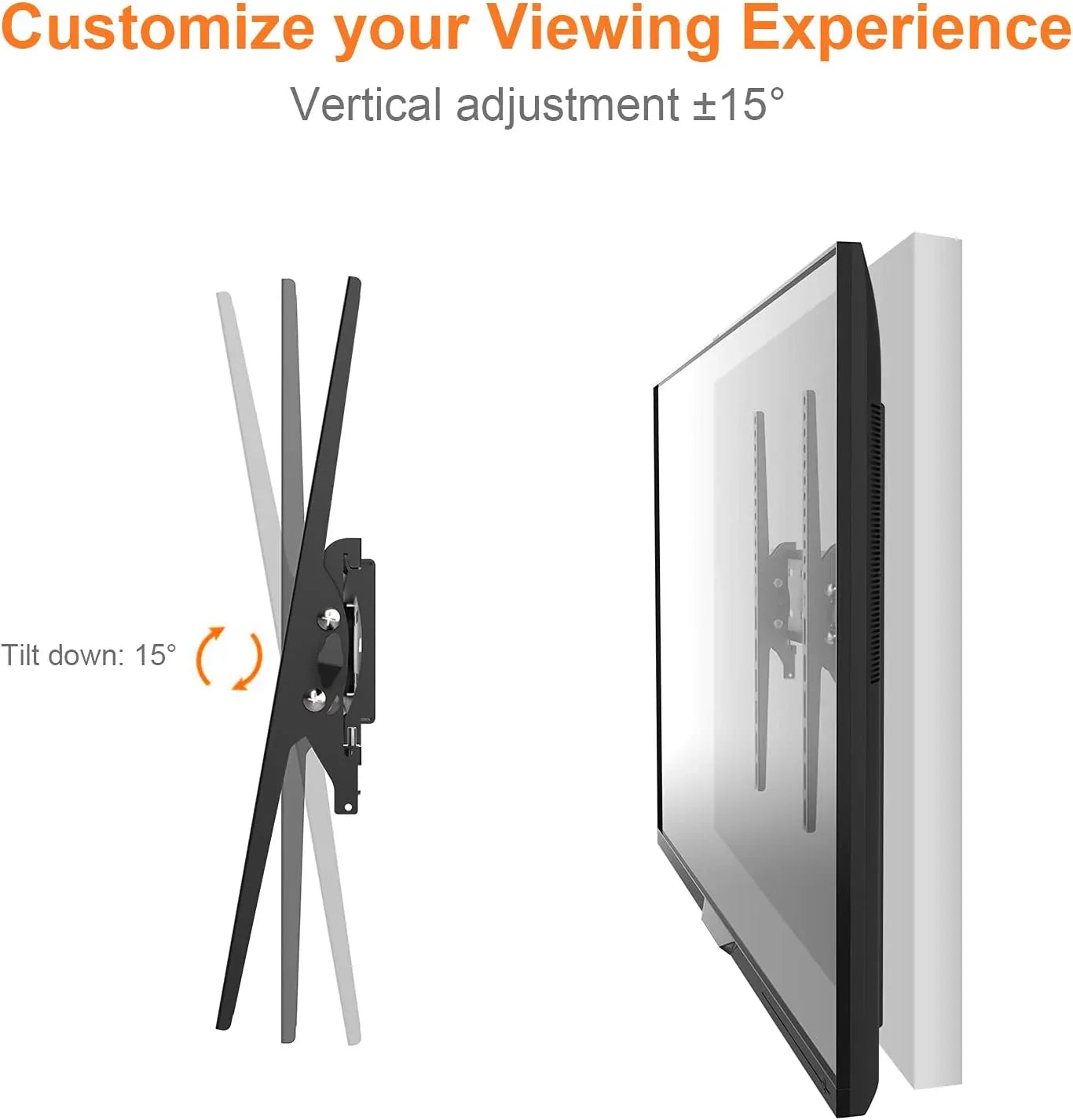GRIFEMA GB1004-2 TV Wall Mount, 26-55" Flat & Curved, 50 kg Capacity - Gomix Brands Outlet