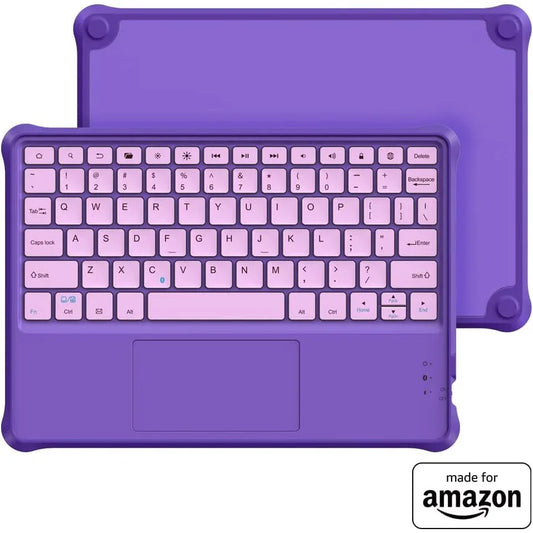 Purple Kids Wireless Bluetooth Keyboard for 10" Fire Tablet - Gomix Brands Outlet