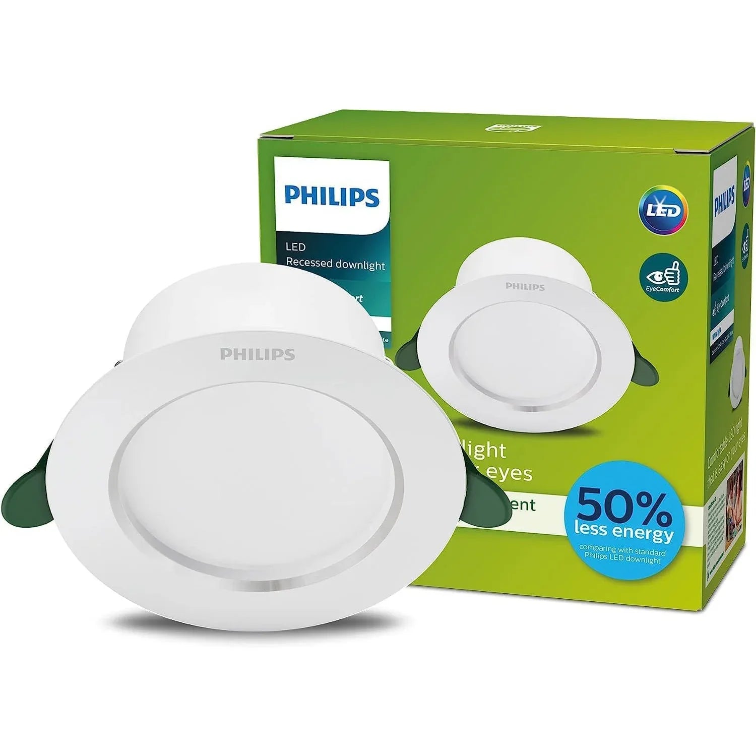 Philips Energy‑Saving LED Downlight White 3000K Classic Design - Gomix Brands Outlet