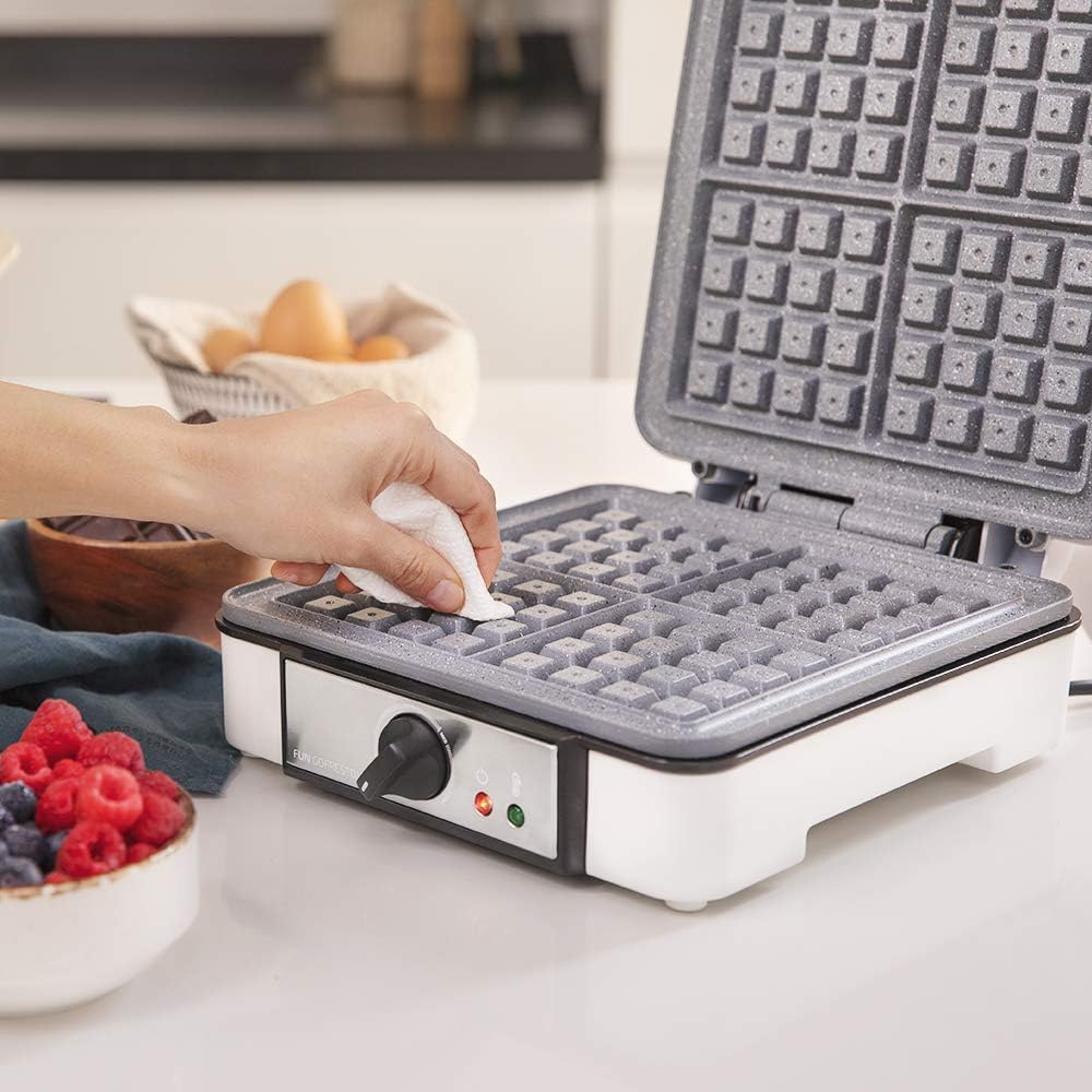 Cecotec Fun Gofrestone 4-Inox Electric Waffle Iron 1200W Stainless Steel