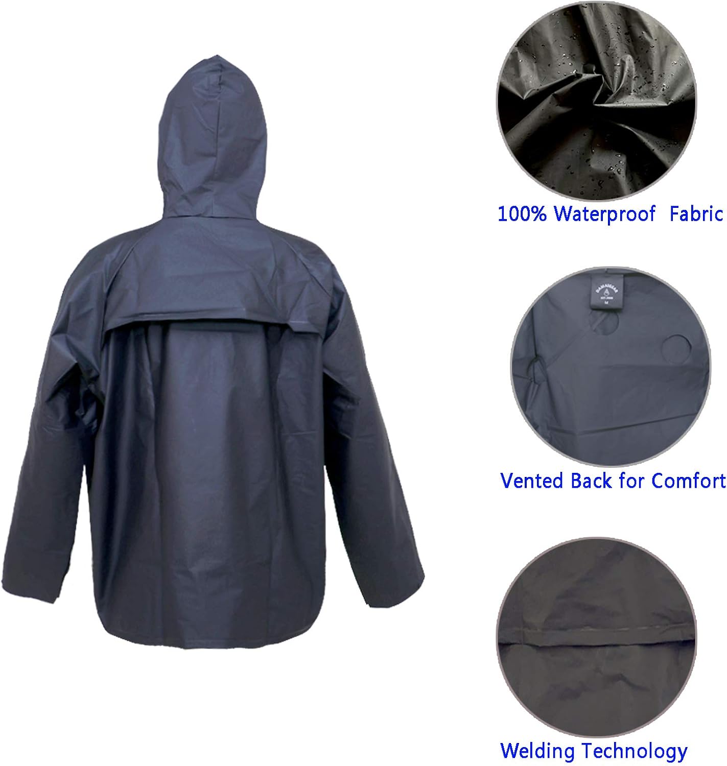 RainRider Classic Unisex Adult Waterproof Motorcycle Rain Suit