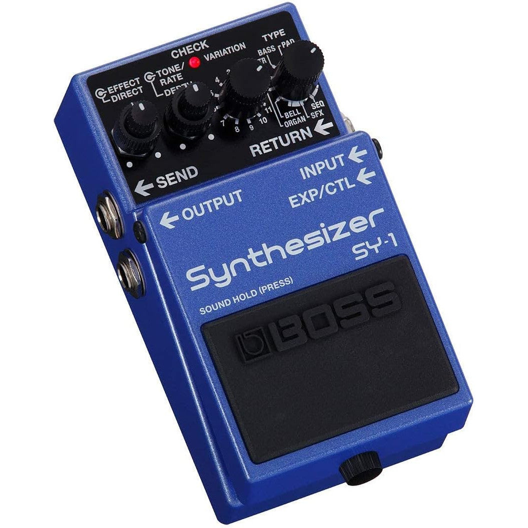 Boss SY-1 Guitar Bass Synthesizer Pedal with 121 Polyphonic Sounds