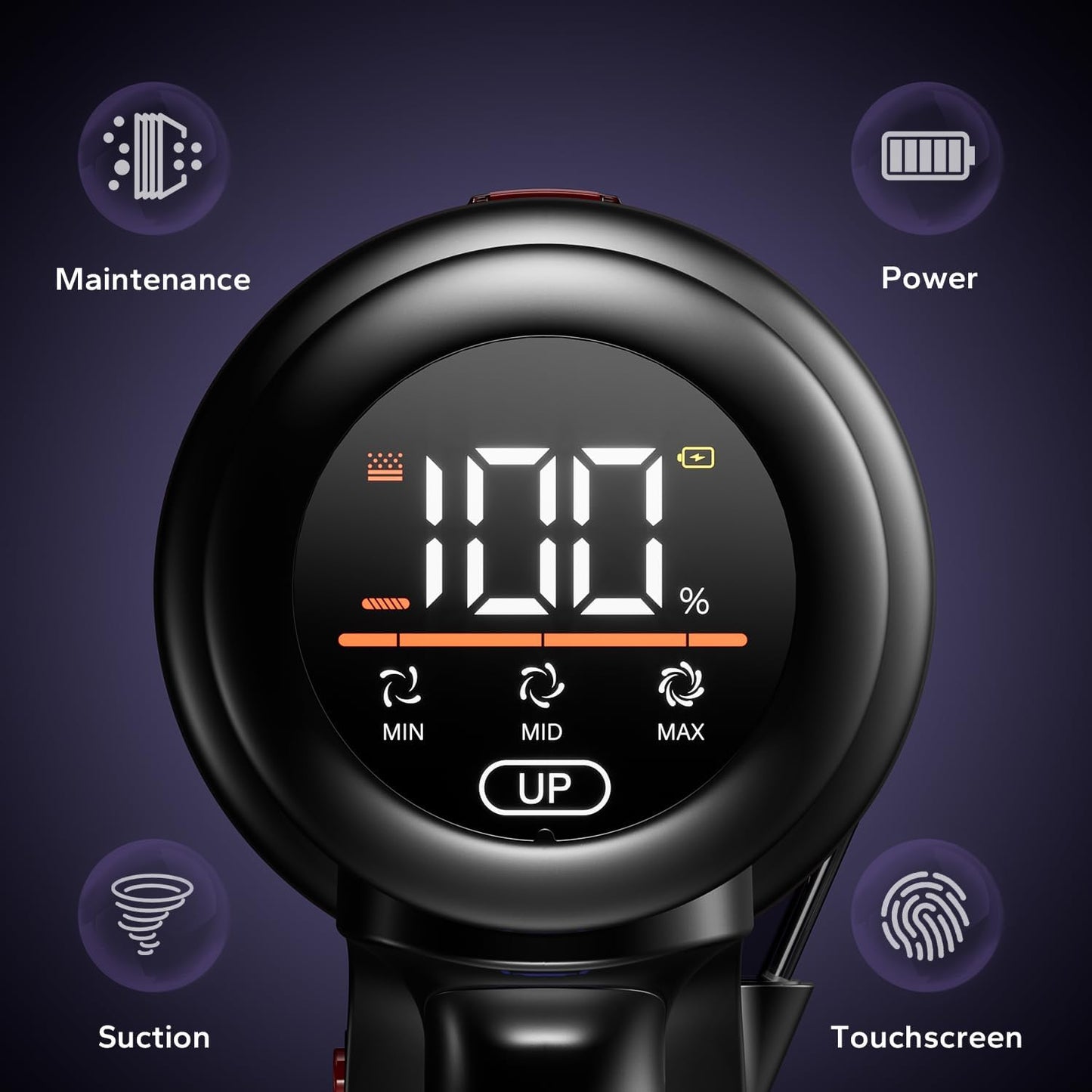 Avalsor Cordless Vacuum Cleaner: 550W Power, 45Kpa Suction, 65 Mins Runtime