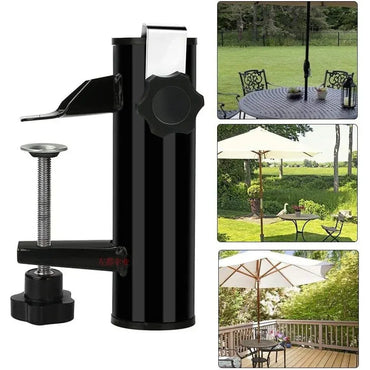 Balcony Umbrella Holder Clamp for Rectangular Railings and Tables - Gomix Brands Outlet