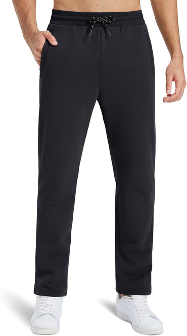 TACVASEN Men's Sherpa Lined Winter Warm Thermal Fleece Jogging Sweatpants with Pockets - Gomix Brands Outlet