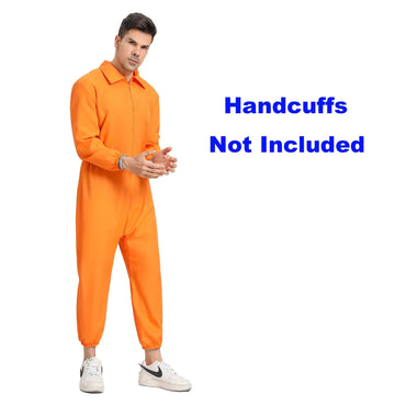 Fun Orange Prisoner Jumpsuit Costume for Adults - Halloween Cosplay - Gomix Brands Outlet