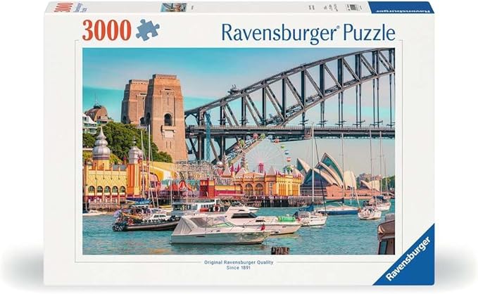 Ravensburger 3000-Piece Adult Jigsaw Puzzle – Secret Sydney Cityscape