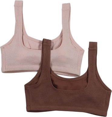 Hanes Girls' Bralette Training Bra with Foam Cups