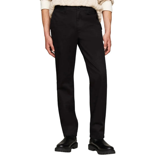 Tommy Hilfiger Men's Satin Chino Pants Black Classic Fit - Gomix Brands Outlet