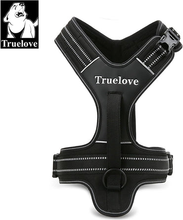 Truelove TLH5551 No Pull Dog Harness with Handle - Black