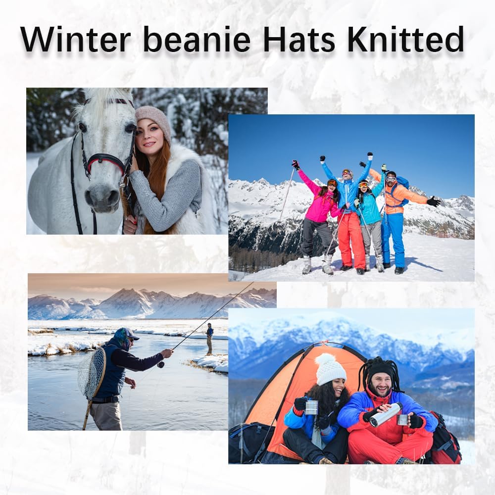 NLAND Warm Fleece Unisex Winter Hat – Soft Breathable Outdoor Cap