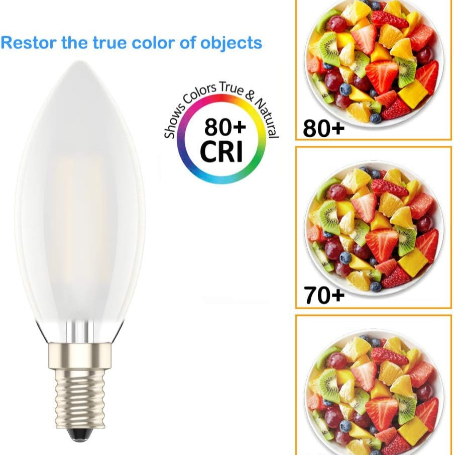 Phoenix LED E14 Dimmable Candle Lamp 4W Warm White Pack