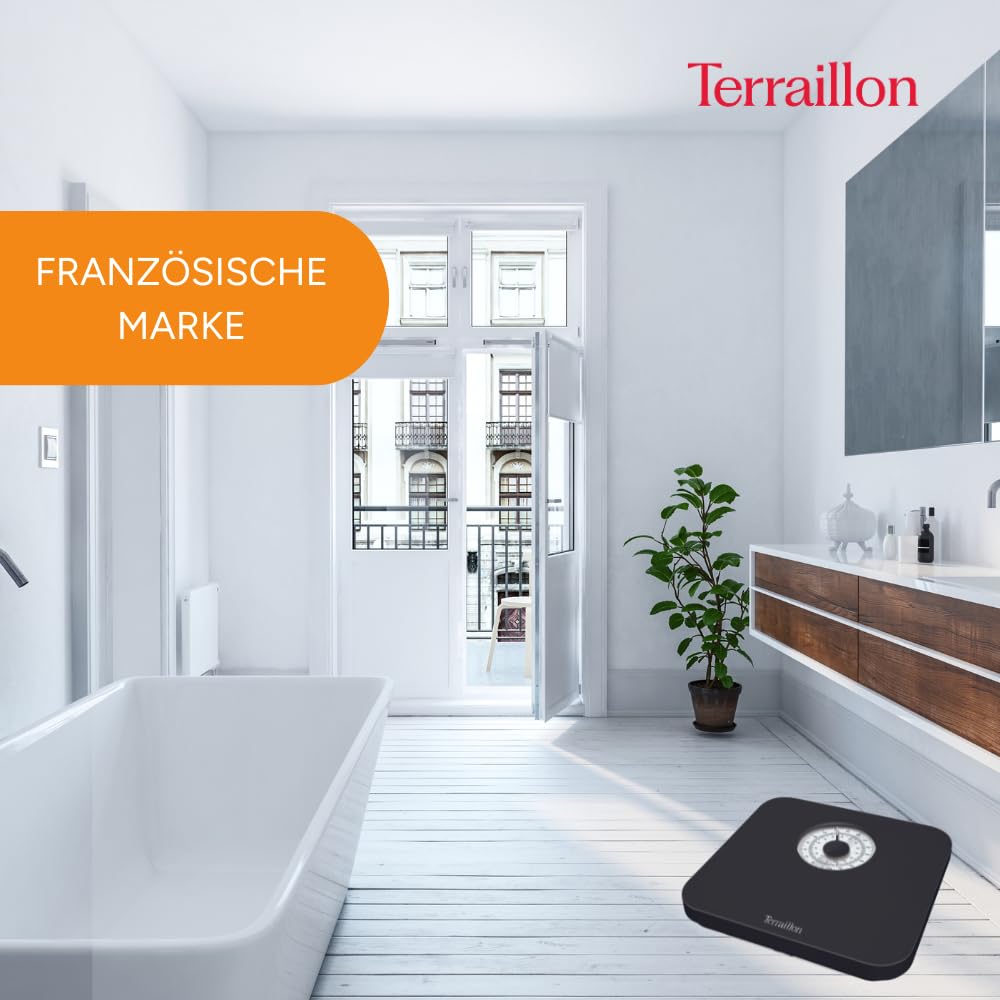 Terraillon Nautical Black Mechanical Scale 150kg Large Dial